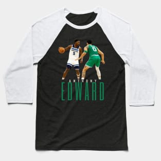 Anthony Edward Basketball Playing Baseball T-Shirt